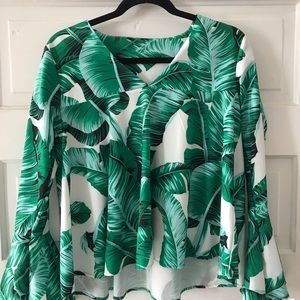 3/$25 palm leaf shirt